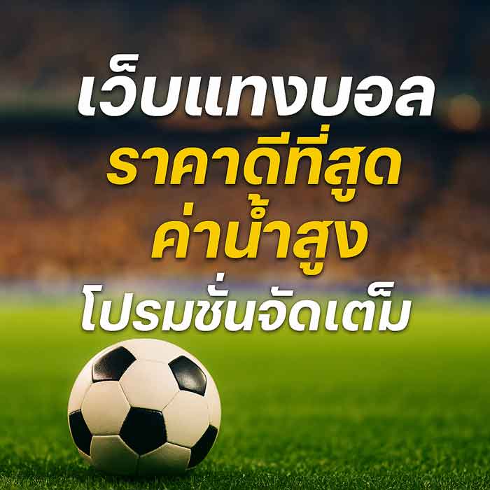 เว็บแทงบอล-ราคาดีที่สุด